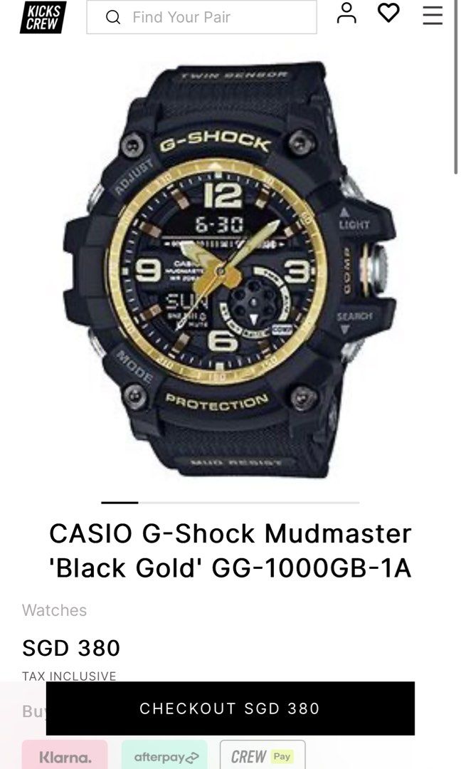 G shock twin sensor top