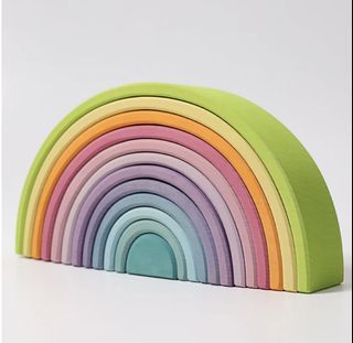 GRIMM’S Pastel Rainbow Stacking toy