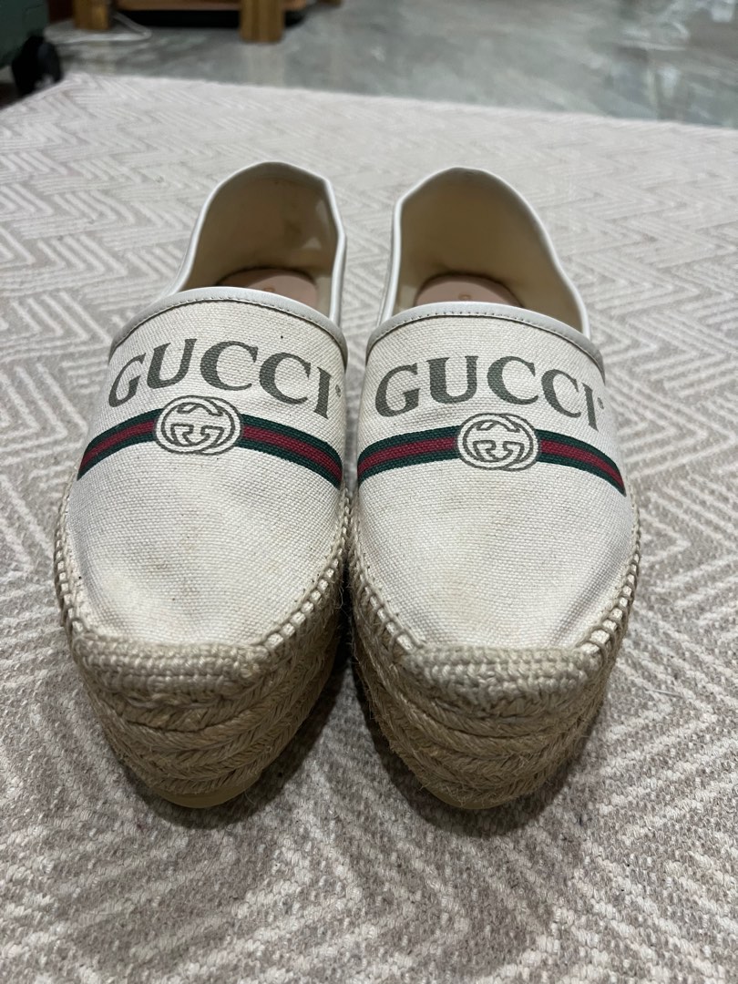 Gucci logo canvas espadrille 2025