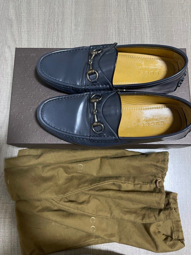 Gucci store loafers navy
