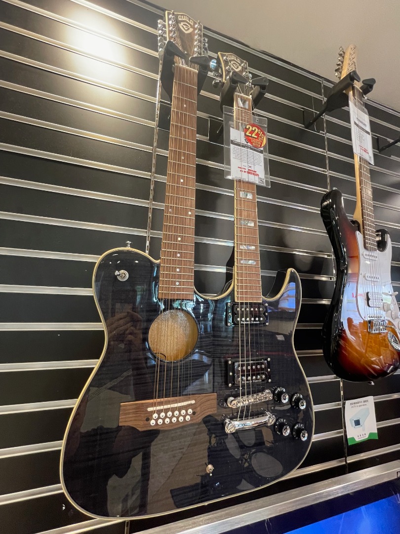 Guild CrossRoads Double Neck Dark Gray Slash Carousell