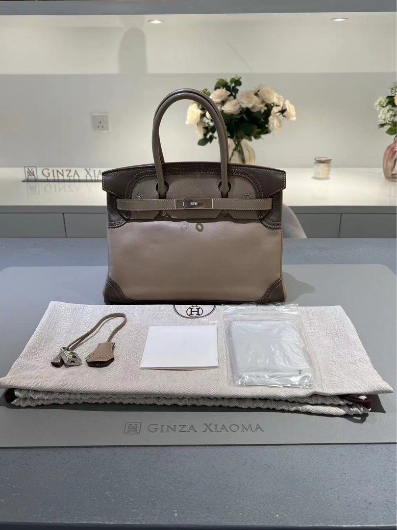 Ginza Xiaoma - Gorgeous Etoupe Birkin 30 in Togo leather