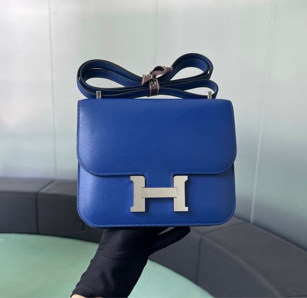 Hermes Picotin 18 Blue Saphir, Luxury, Bags & Wallets on Carousell