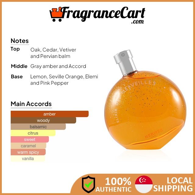 Hermes Eau Des Merveilles Elixir EDP for Women 100ml Tester