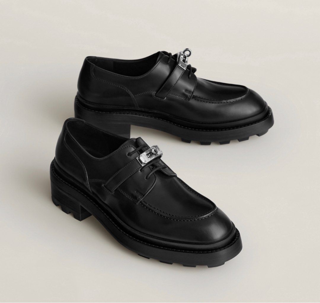Hermes 'First' Derby Oxford Loafers - Women's 36.5