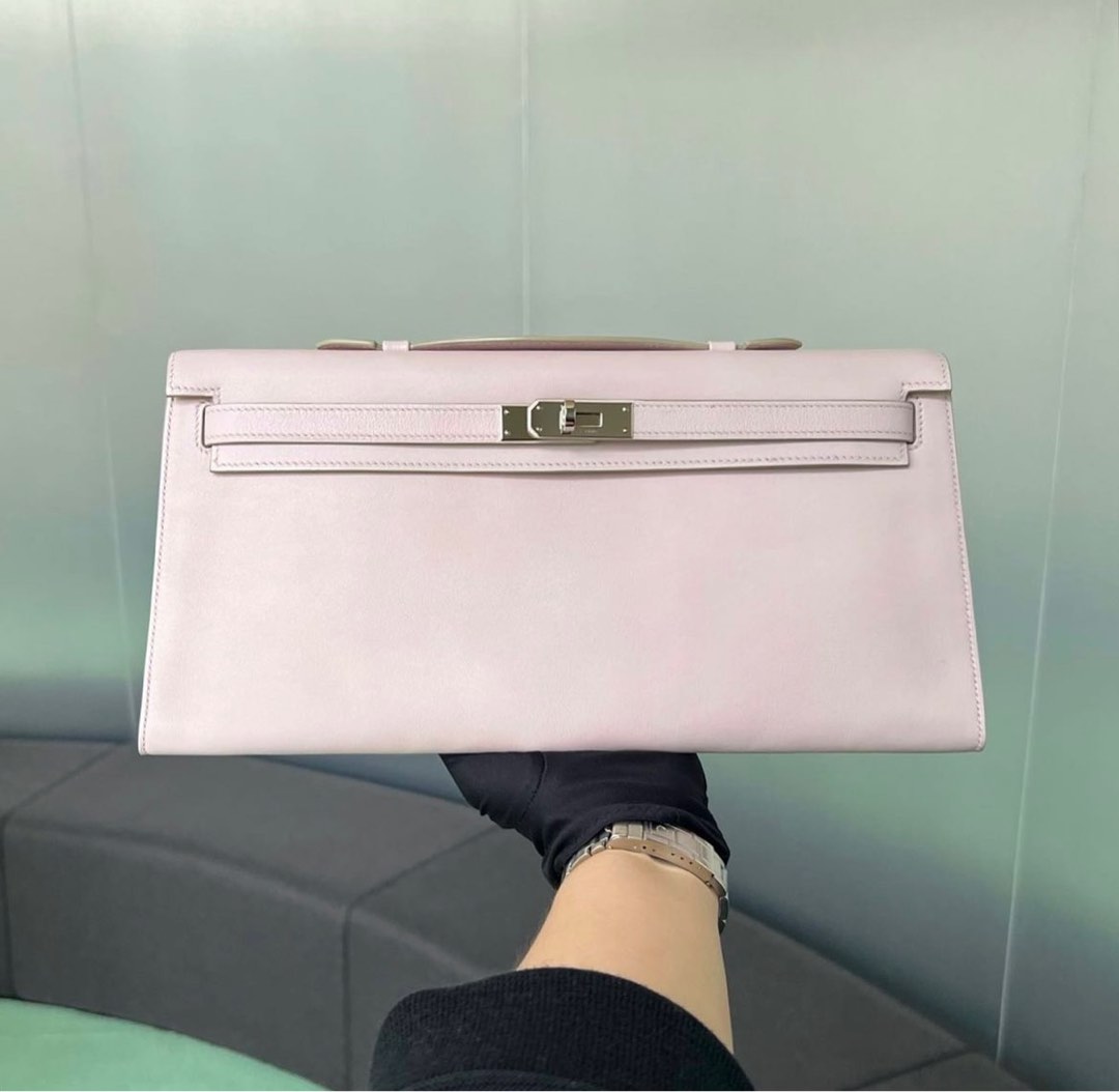 Hermes Kelly Longue Rose Dragee Swift Phw, Luxury, Bags & Wallets on  Carousell