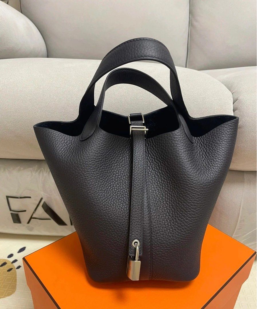 hermes picotin black