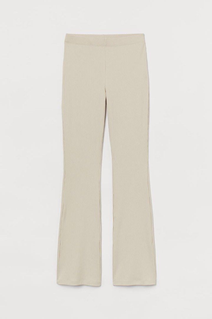 H&M Ribbed Flared Pants