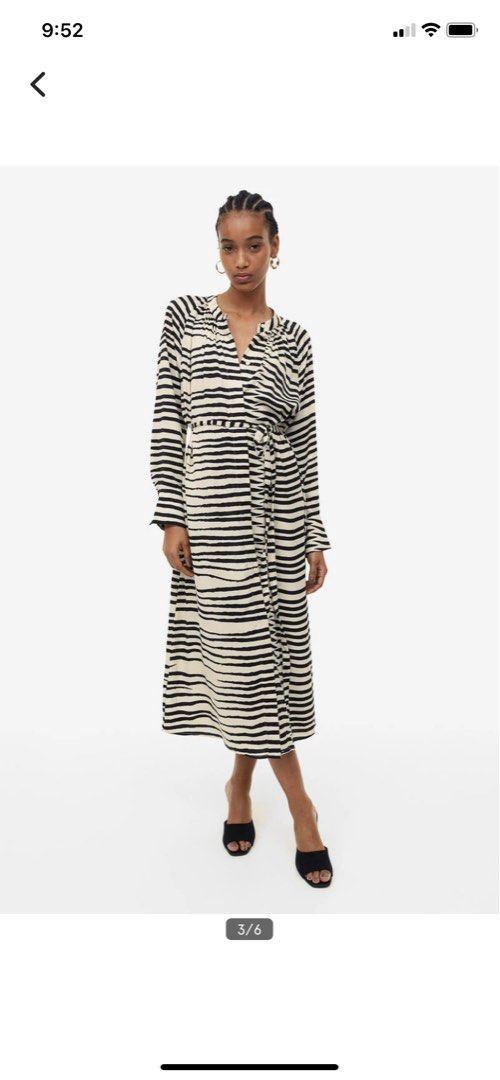 Tie belt dress store h&m