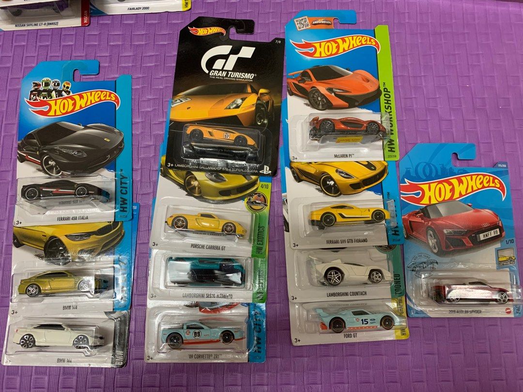 HOT WHEELS BULK LOT 62 PCS JDM PORSCHE SUPERCAR SKYLINE AE86, Hobbies & Toys, Toys & Games on