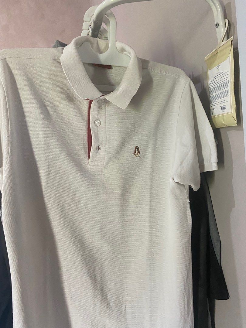 Polo Shirt Preloved Hush Puppies Hush Puppies Polo L Putih White