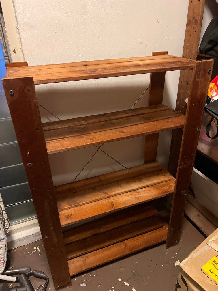 45 for all 4 x IKEA Wooden Shelving Racks, Furniture & Home Living, Furniture, Shelves