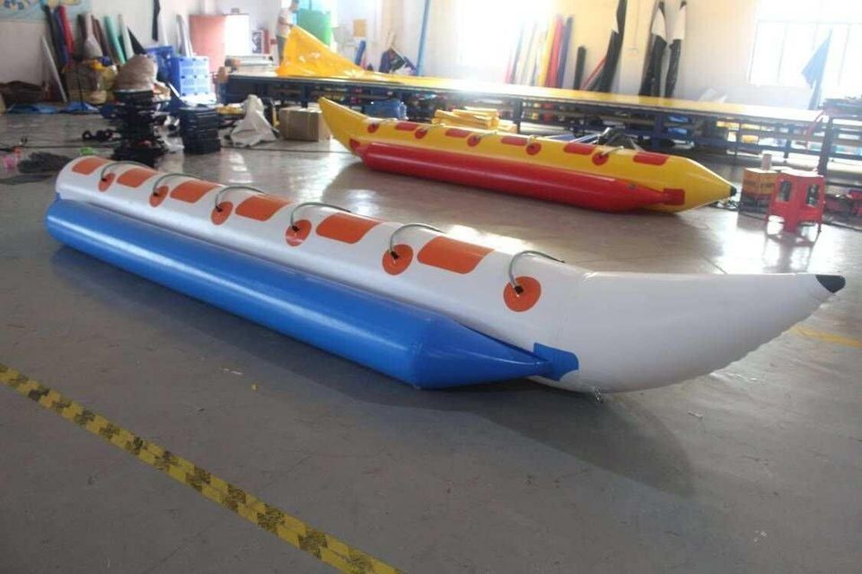 inflatable banana Boat 6 Persons capacity (Category: Water Sports) located in Caloocan City. Submitted by rochelleflores356-82603 (Listing ID 1246781365, Image 3). Description: 🌏WE DELIVER NATIONWIDE🌏 👉FOR ORDER 👉Send Us message Bellow👇👇👇 ☎️For Inquiries Please Contact Us! 📲GLOBE; +63906-659-0468 📲SMART; +63930-731-1069 PRODUCT DETAILS: 6 seats fly-fish inflatable banana boat Material: PVC Size: 370*400cm Tube diameter: 40cm N.W: 50kgs C