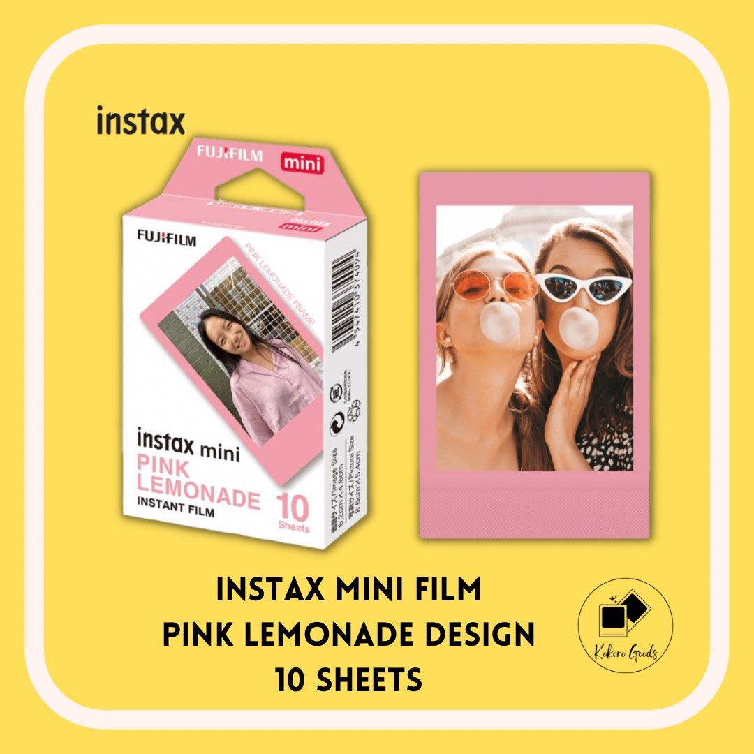 Instax Mini Film Pink Lemonade Design on Carousell