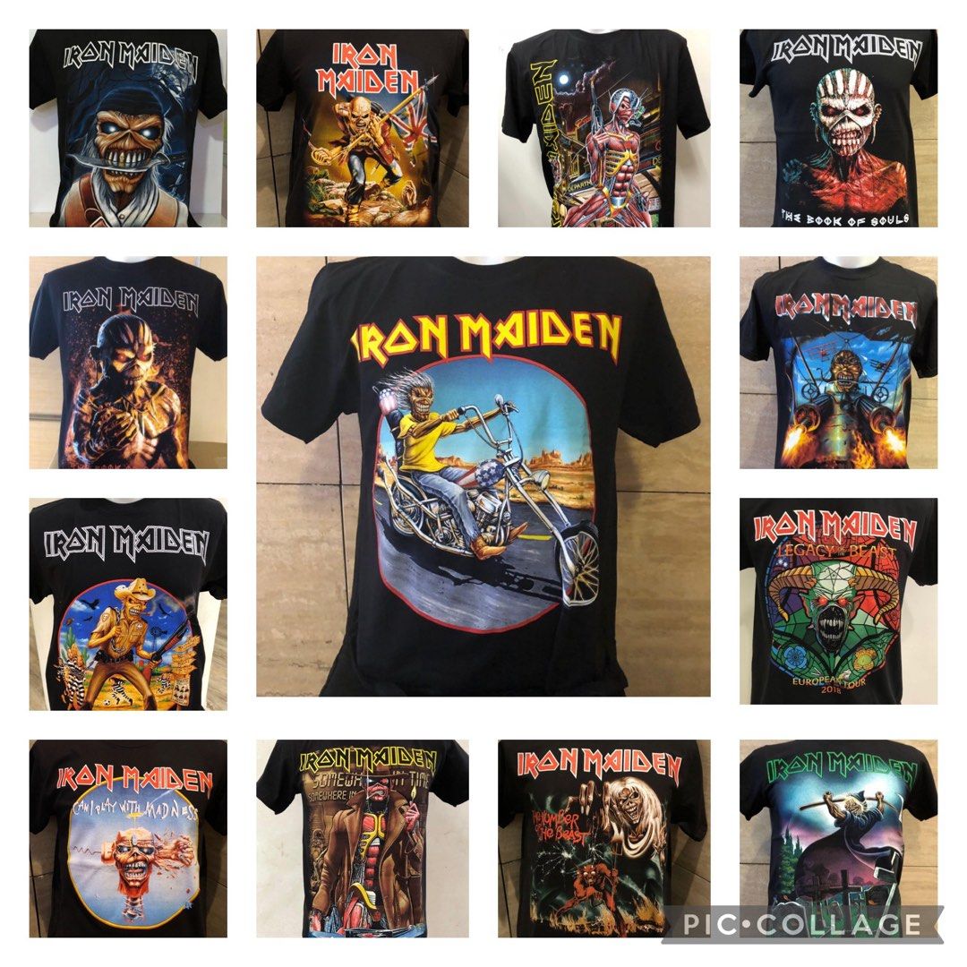 Iron maiden IM rock t shirt, Men's Fashion, Tops u0026 Sets, Tshirts u0026 Polo  Shirts on Carousell