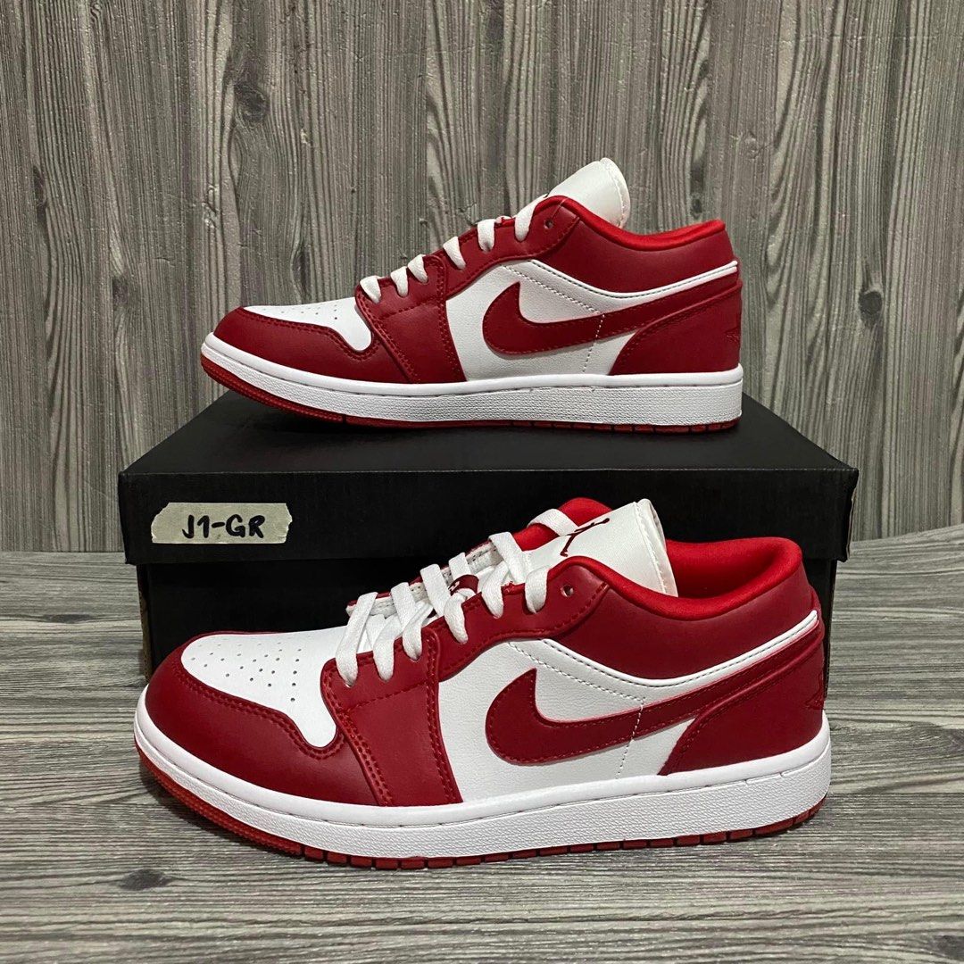 J1 Low Gym Red Men s Fashion Footwear Sneakers on Carousell
