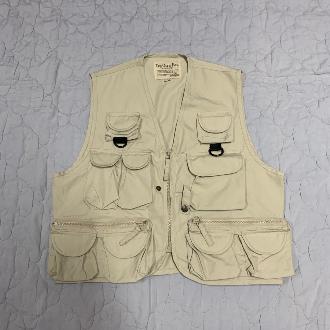 Japanese Brand Fishing Vest, Men's Fashion, Tops & Sets, Vests on