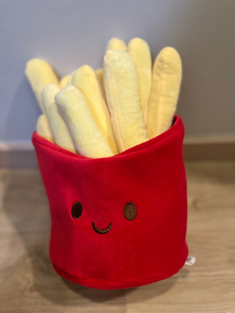 Jumbo French Fries cushion plushy soft toy from Fun Claw, Furniture
