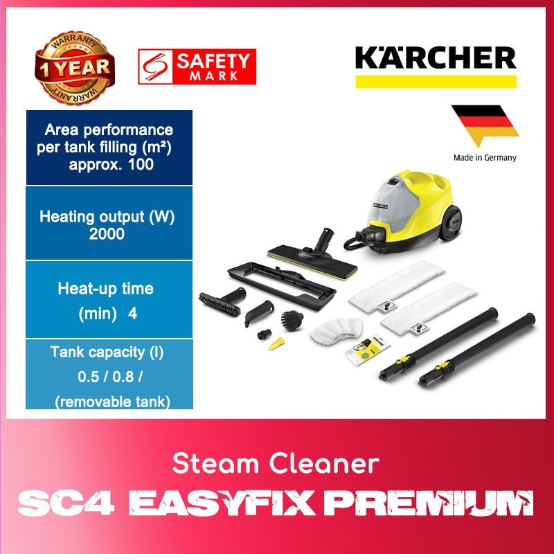 Karcher SC4 Easyfix Premium Steam Cleaner WITH 1 YEAR WARRANTY, TV ...