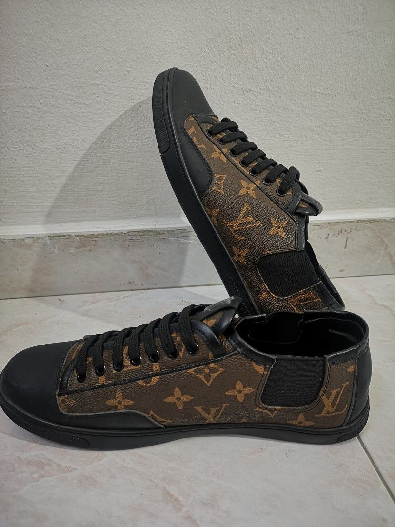 Kasut jenama LV casual half leather, Men's Fashion, Footwear, Casual ...