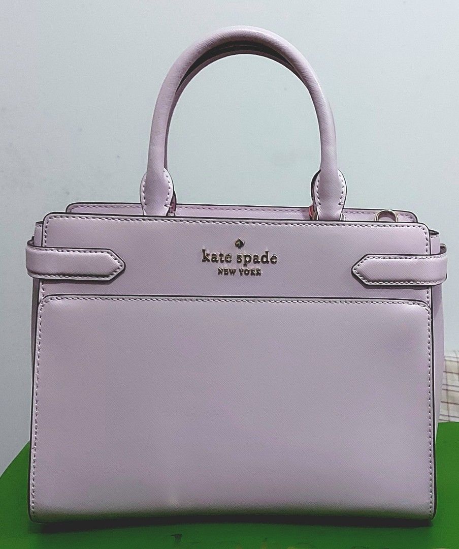 Kate Spade Staci Medium Satchel Crossbody Lilac Moon in 2023