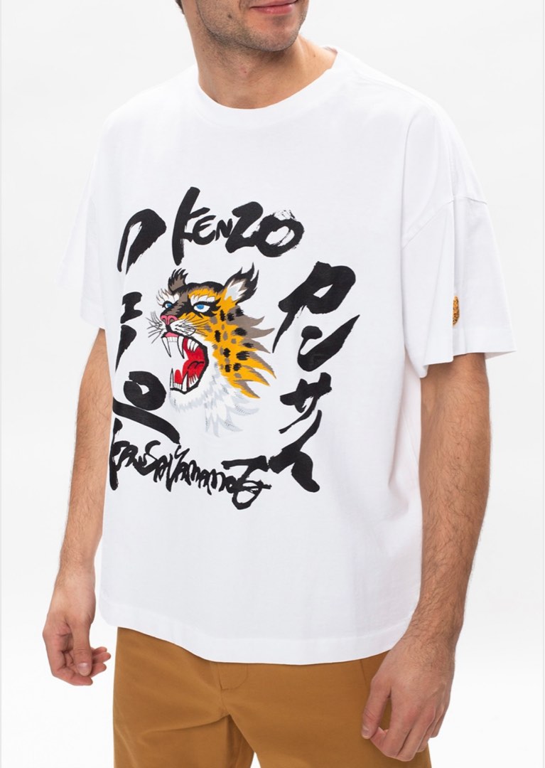 Kenzo Black Kansai Yamamoto Edition Seasonal Logo Boxy T-Shirt Kenzo