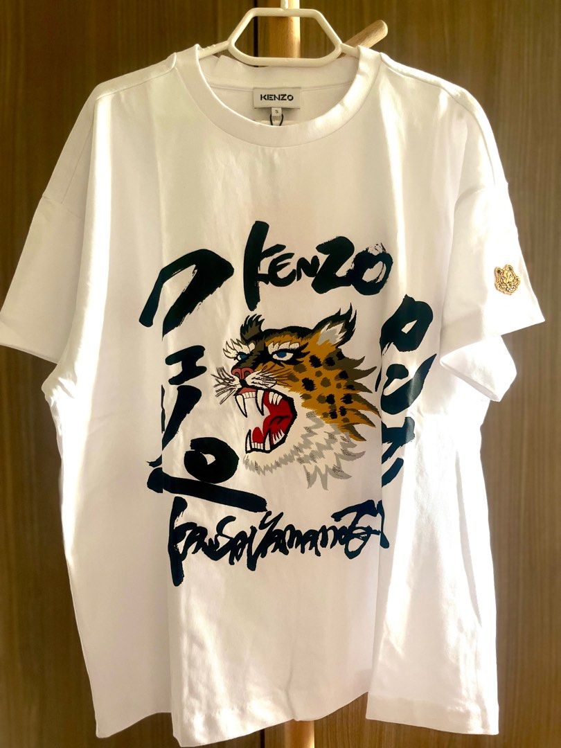 Kenzo Black Kansai Yamamoto Edition Seasonal Logo Boxy T-Shirt Kenzo