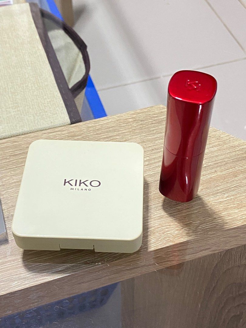Kiko Milano Cosmetics Bundle (Eyeshadow & Lipstick) (Category: Makeup) located in Davao. Submitted by ayarpyow (Listing ID 1246886073, Image 3). Description: Kiko Milano Cosmetics Bundle Please read before purchasing: — What you see is what you will get. ▫️1 piece Green Me Eyeshadow Palette 01 Natural Credential ▫️ 1 piece Magical Holiday Matte Lipstick 05 You are purchasing a pre-owned item; thus, please manage your expectations. Please send me 