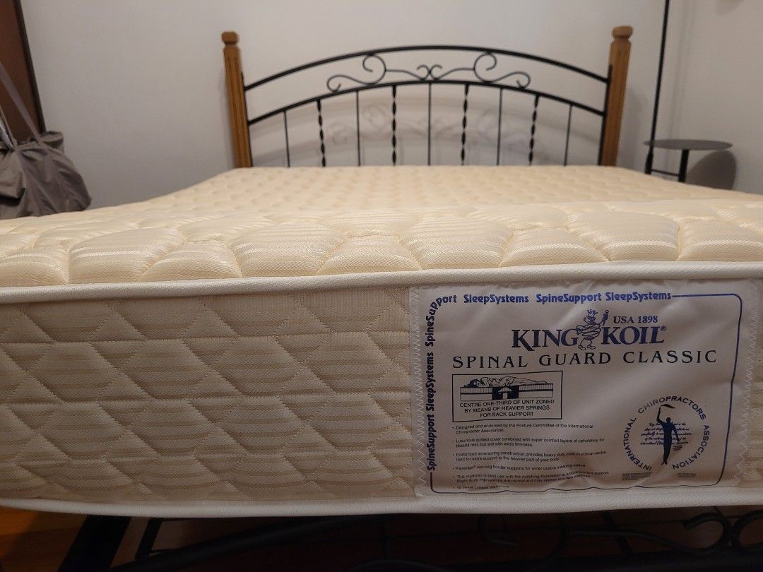 King Koil Mattress Spinal Guard Classic Queen Size, Furniture & Home