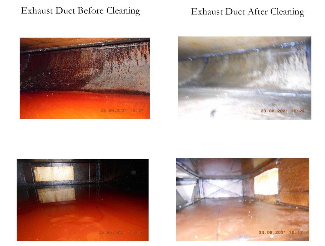 Kitchen Exhaust Duct Servicing / Cleaning / Chemical Wash SCDF / Landlord / Management