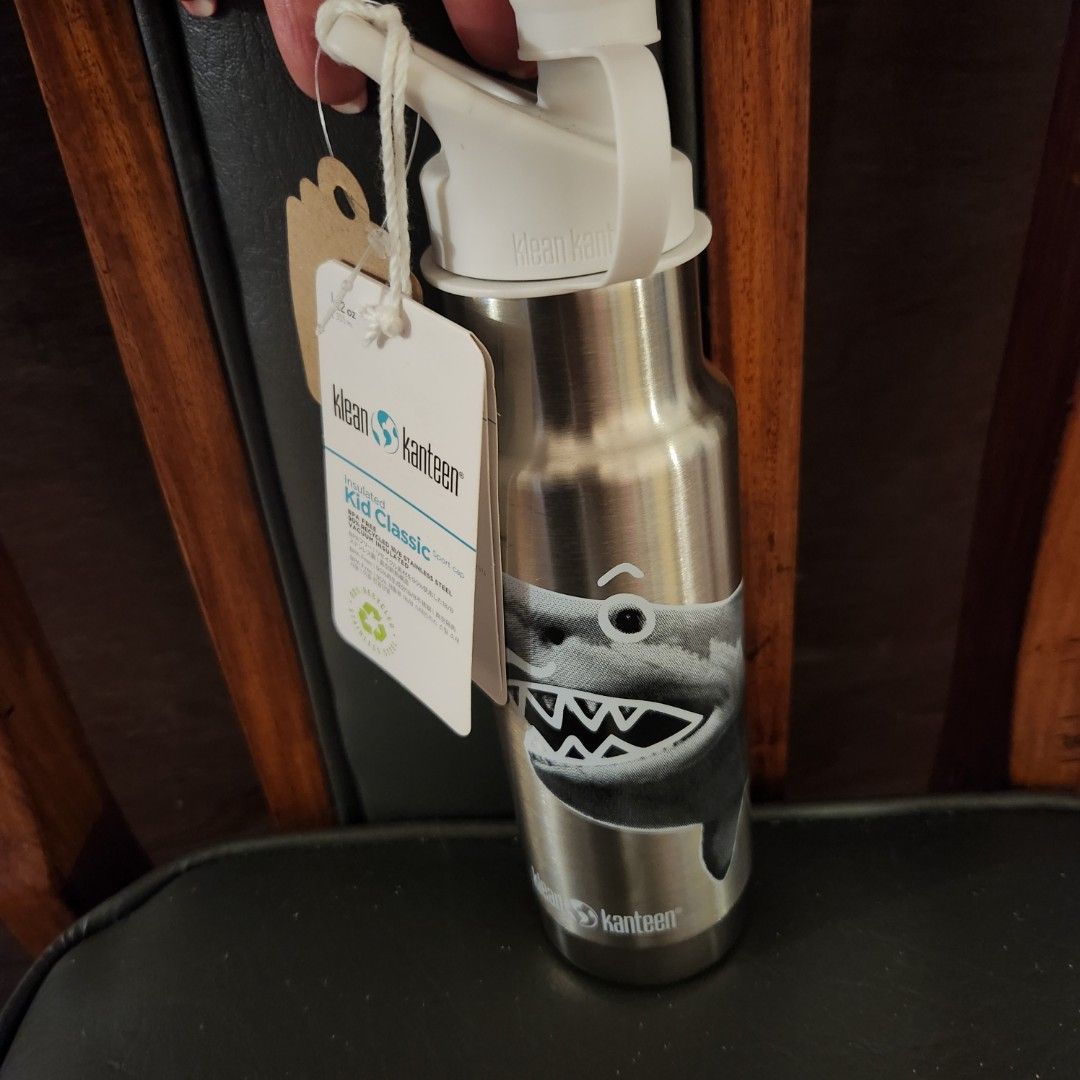 KLEAN KANTEEN Insulated Kid Classic Shark Design (narrow) Tumbler Water