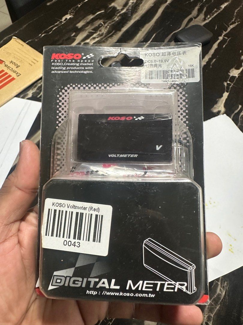 Koso volt meter BNIB, Motorcycles, Motorcycle Accessories on Carousell