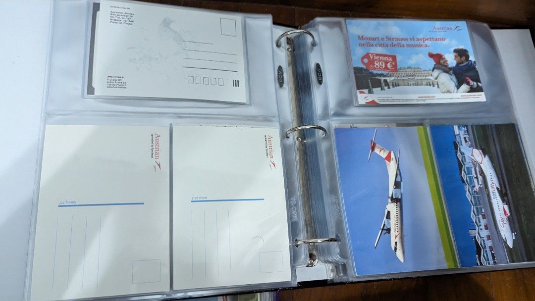 Large lot of airplane & airline issued postcard Singapore Airline