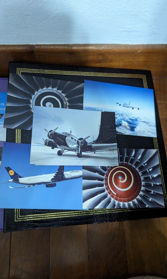 Large lot of airplane & airline issued postcard Singapore Airline