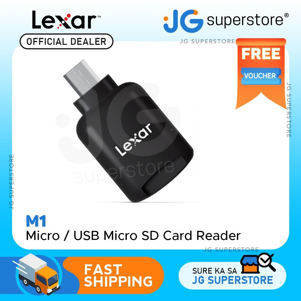 Lexar LRWMUSBBAP M1 Micro USB Micro SD Card Reader for Android Phones, Laptops, Mac Systems JG Superstore (Category: Other Photography Accessories) located in San Juan City. Submitted by jg.superstore (Listing ID 1246848612, Image 1). Description: █ JG Superstore █ 【Trusted Seller Since 2011】 【We Accept Any Special Order】 【Dedicated Customer Service】 【📍 】3/F Annapolis Tower, 43 Annapolis St. Greenhills San Juan - Front of Unionbank (please confi