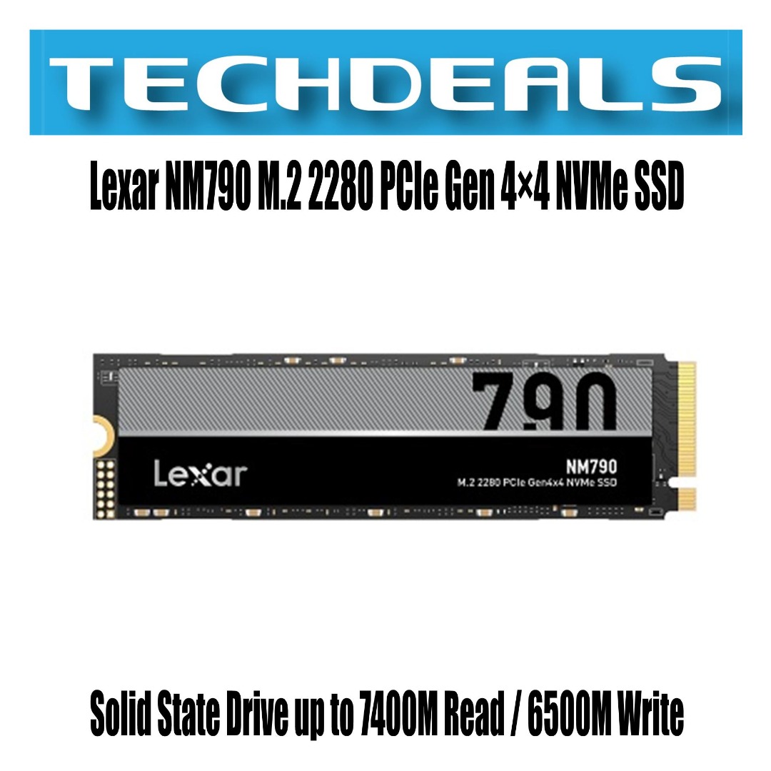 Lexar NM790 4 To - SSD - M.2 - 4 To - 3d v-nand (TLC) - PCI Express 4.0