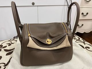 Hermes Lindy 26 Evercolor 8F Gris Etain GHW Stamp Z