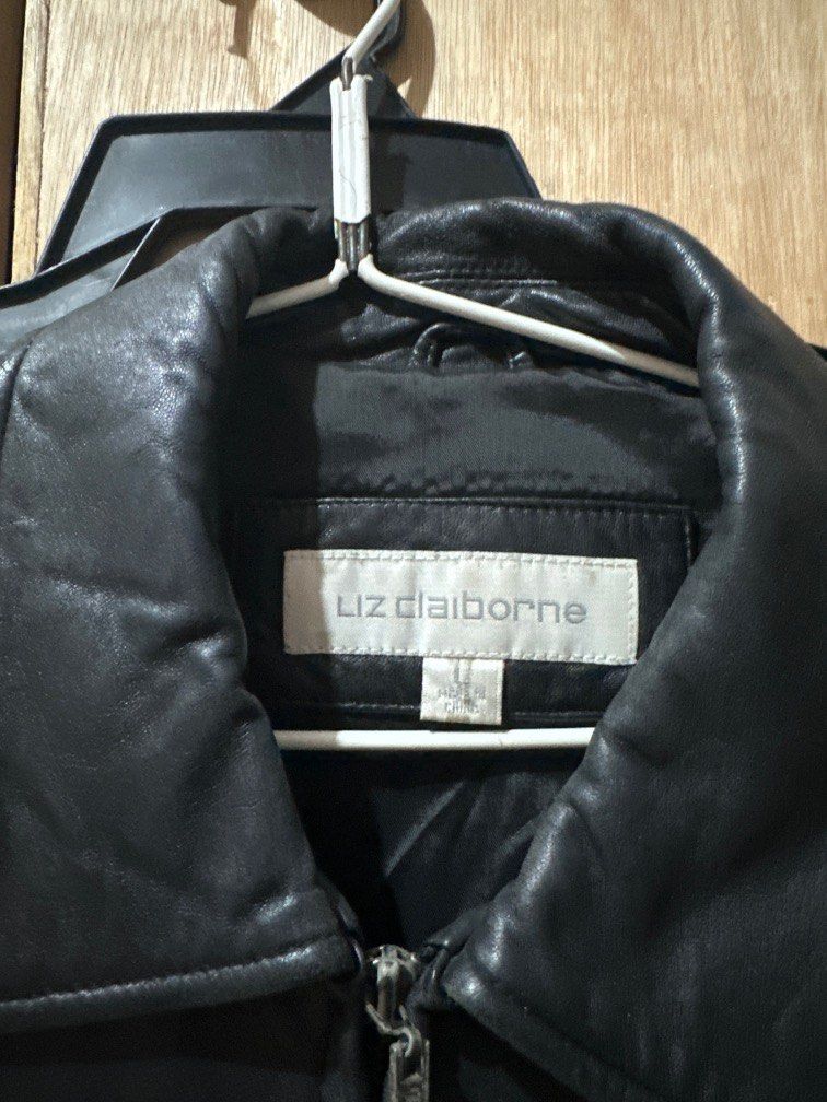 Claiborne leather sale jacket