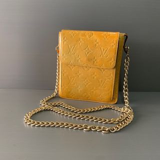 Louis Vuitton Authentic Vintage Mott Vernis Yellow Clutch Bag -  UK