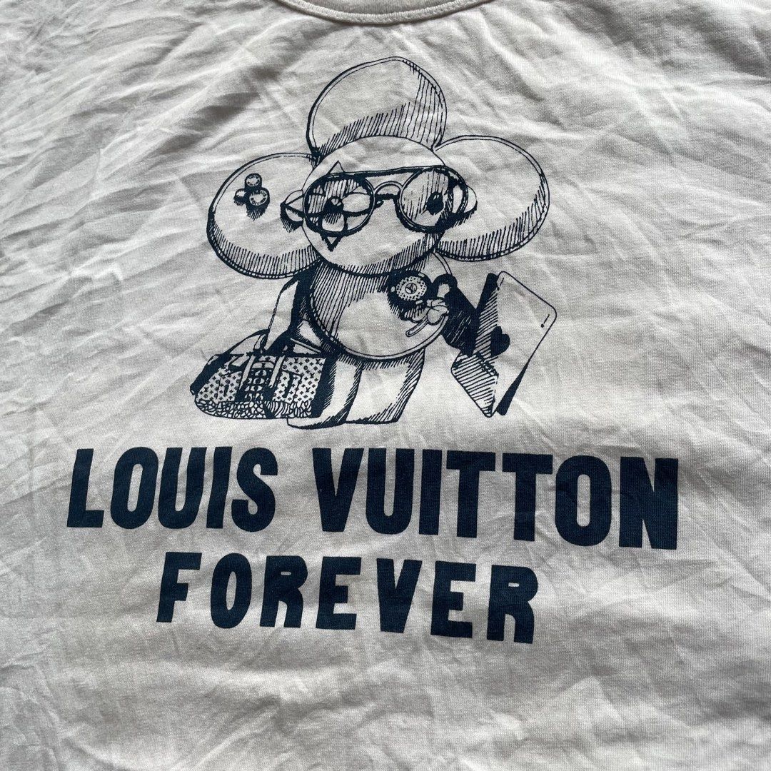 Louis Vuitton Graffiti Tee, Luxury, Apparel on Carousell