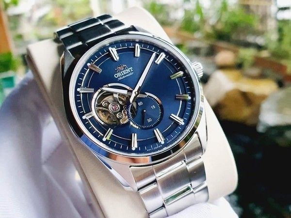 Lowest Price Orient Open Heart Men s Automatic Blue Dial Stainless