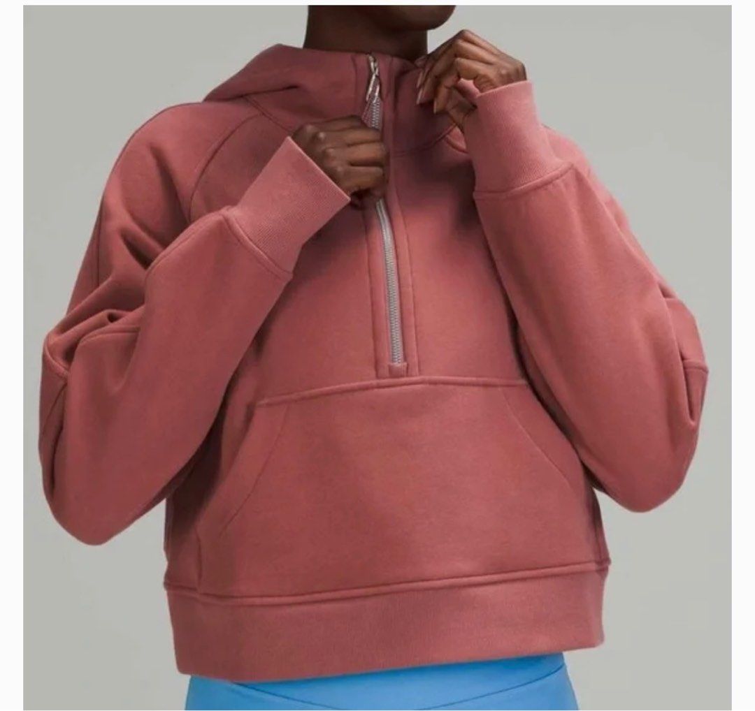 Lululemon Spiced Chai Scuba Oversized 1/2 Zip Hoodie (XS/S) for