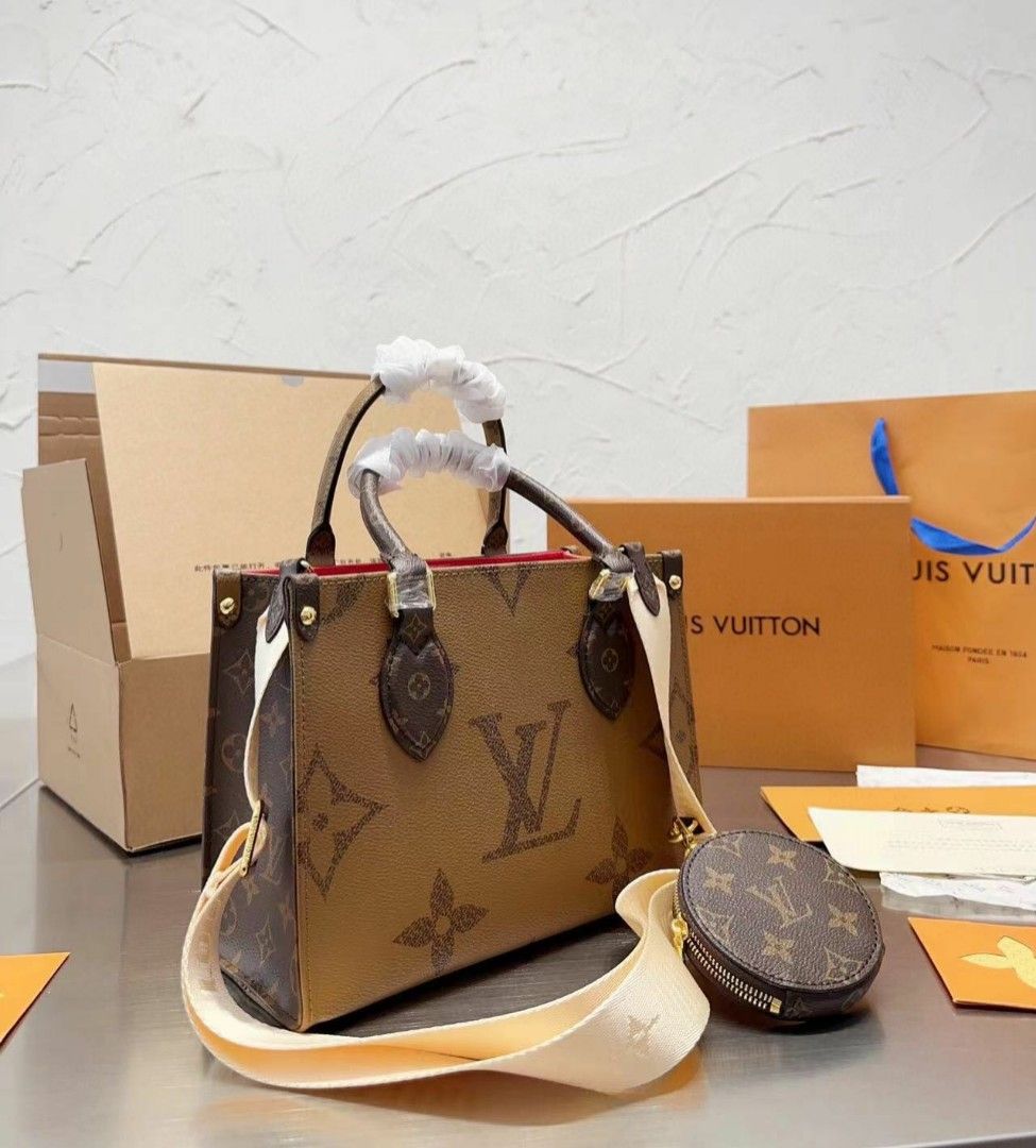 LV onthego PM, Luxury, Bags & Wallets on Carousell