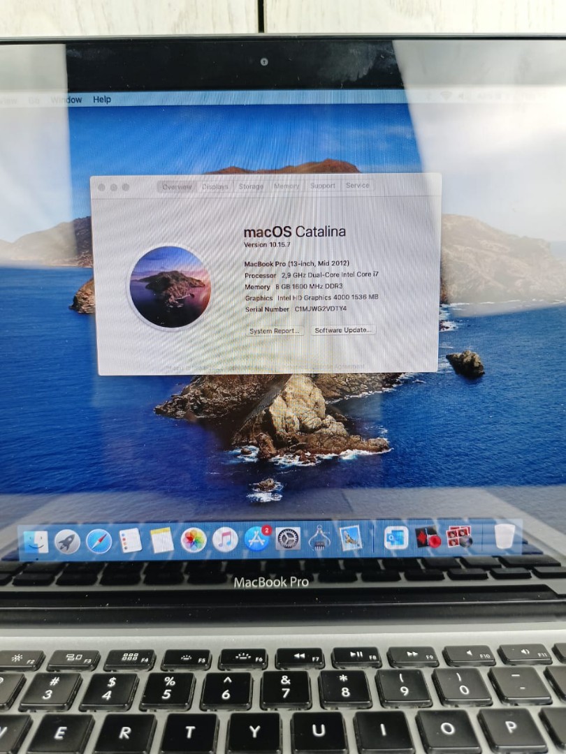 Macbook Pro 2012 ram 8 hdd 750 core i7 layar 13 inch cocok untuk