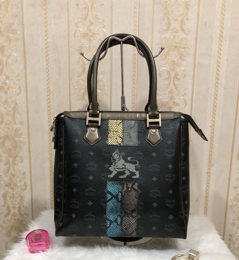 Brand New Authentic MCM mini tote bag, Women's Fashion, Bags & Wallets,  Tote Bags on Carousell