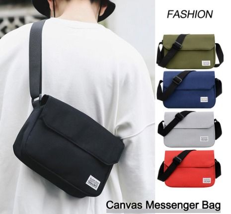 Men Messenger Bag Casual Unisex Canvas Sling Shoulder Bag Men s