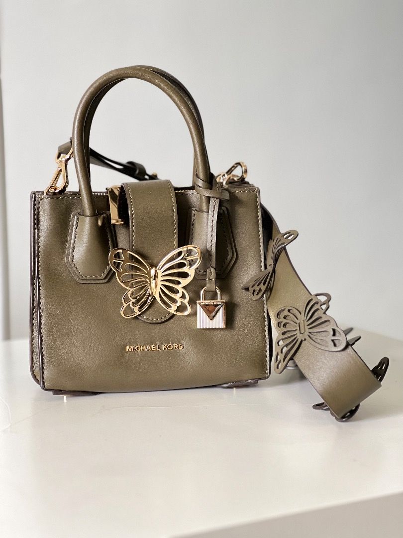 MICHAEL KORS Butterfly Crossbody Bag Olive Green