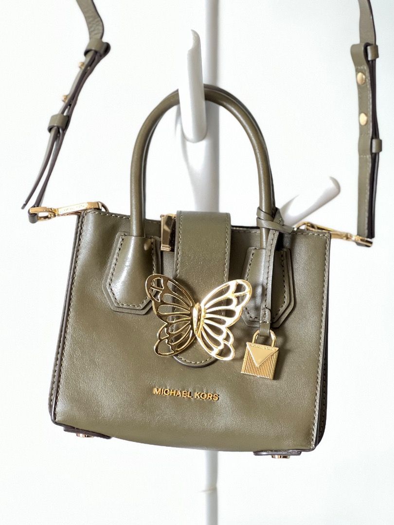 Michael kors green 2025 butterfly bag