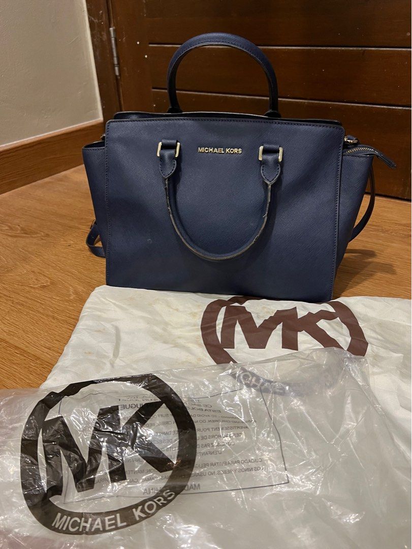 Michael Kors Selma Large in Navy