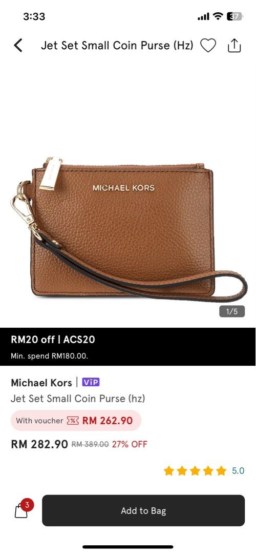 Buy MICHAEL KORS Giftable Items Jet Set Sling Bag (hz) Online